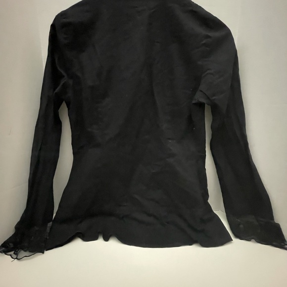 La Redoute Pullover Black Button Long Sleeve Top, Size 6, EUC. - Picture 5 of 5